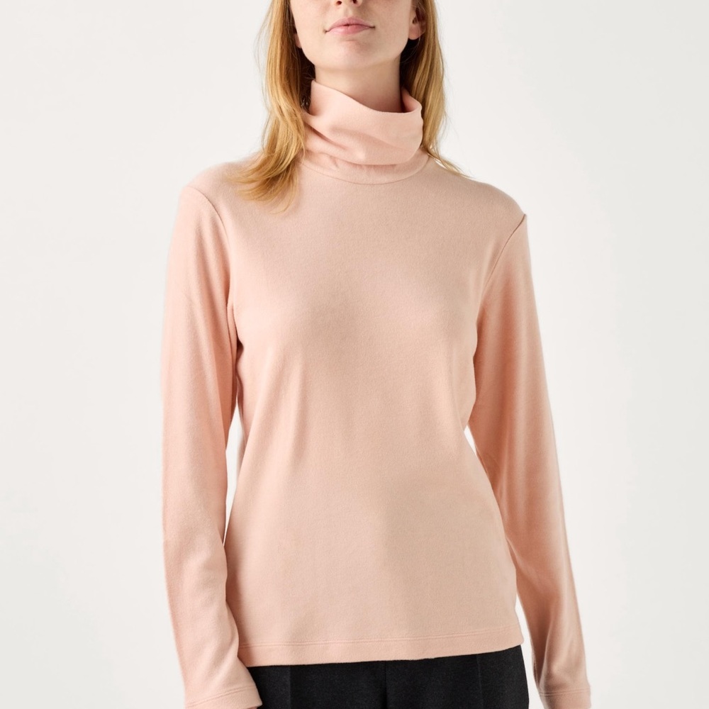 Women's Pink Turtleneck Sweater
